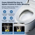 Smart Bidet Toilet with Built-in Tank & Foam Shield, Auto Open/Close Foot Sensor Flush Dryer Heated Seat Soft Close Elongated One-Piece Design, 12 in. Rough In, 110V-120V (ZYS1)